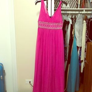 Women’s fuschia long dress